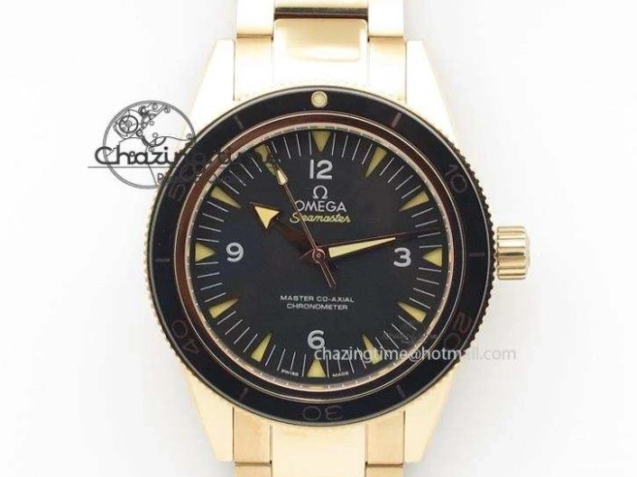 0123 Seamaster 300M 007 SS MK 1:1 Best Edition Black 007 Dial Ceramic Bezel On SS Bracelet A EasyCare 8178